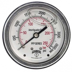 Man&ocirc;metro PFP931R1R11S1 250bar 3600psi com glicerina - WINTERS