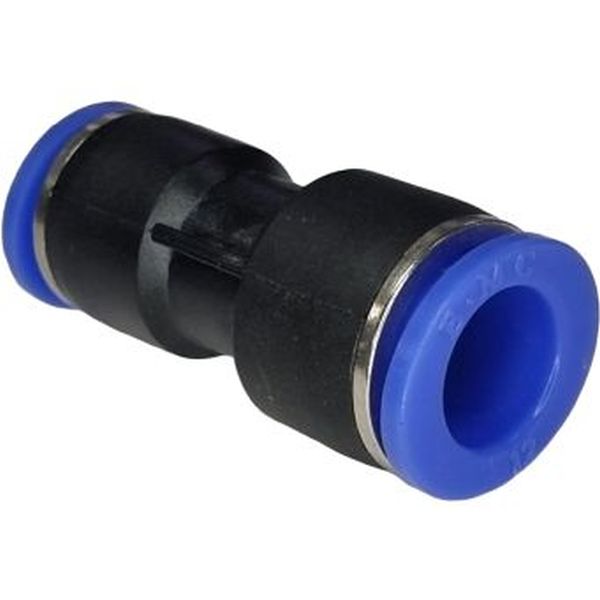 emenda tubos com diâmetro 12 e 10mm, conexão instantânea, anel de desengate azul, para tubos PU
